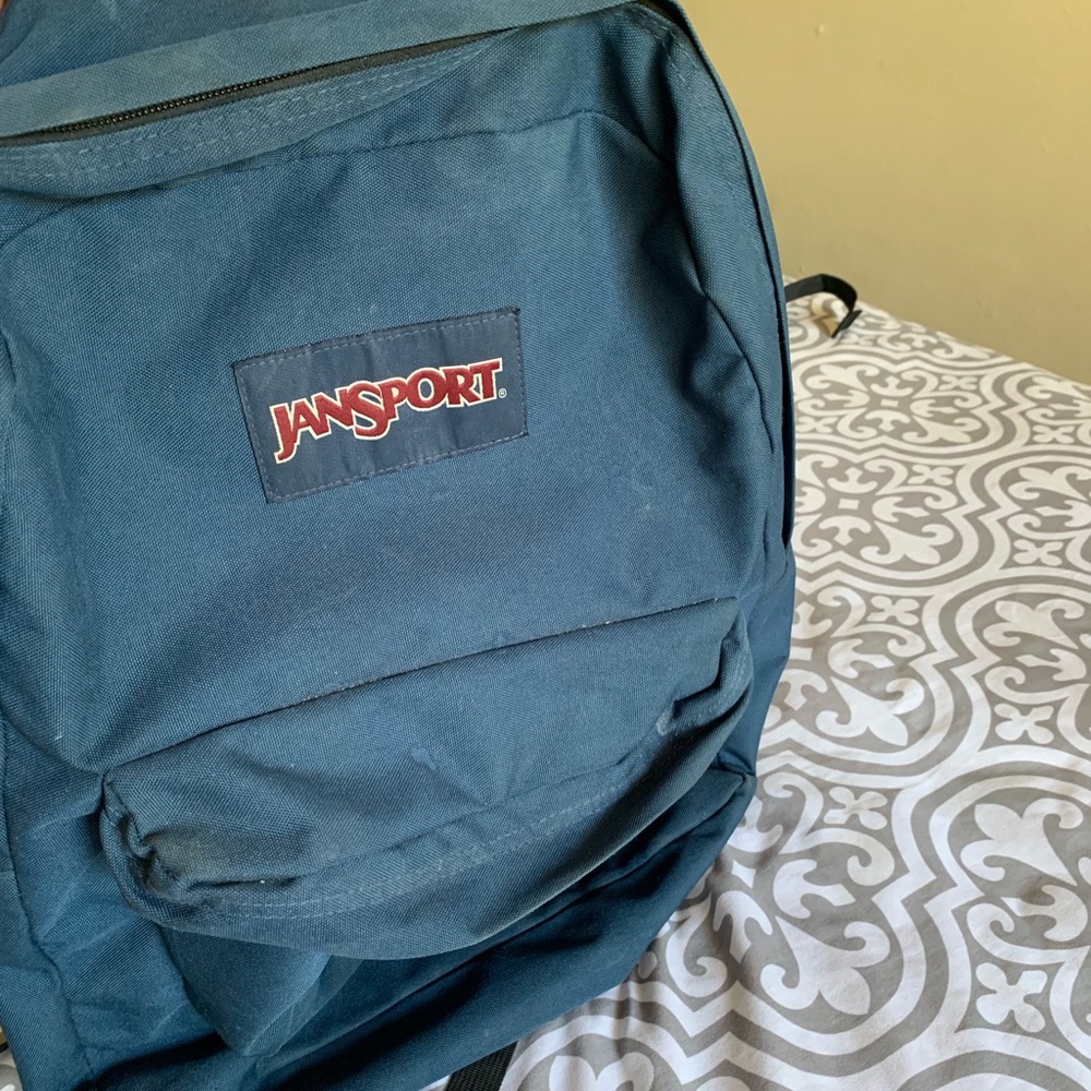 SOLD!Navy Blue Jansport Backpack~back to school